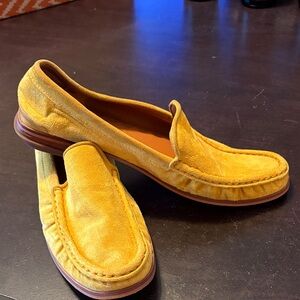 Yellow Suede Women’s Loafers